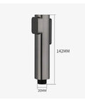 Plastic Bidet Sprayer Multi-Functional Handheld Faucet Toilet High Pressure Shower Self Cleaning Accessories(Silver) side view