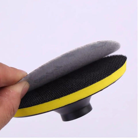 Get This Awesome 100 Piece 7 Inch Hook And Loop Sandpaper Disc Set With Grits From 60 To 1000 for attaching sandpaper discs.