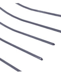 Close-up of dark blue iron tines of Beefy Heavy Duty Manure Fork For Farm And Garden, Lightweight Iron Pitch Fork