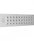 Side view of Pro Grade Tungsten Carbide Steel Wire Draw Plate with 30 square holes from 3.00mm to 0.50mm for precise wire drawing.