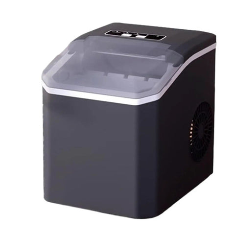 No Sweat Countertop Flake Ice Maker Machine With Silent Operation For Home Bars, compact design with clear lid.