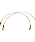 SMA Male To SMA Male RG316 Pro Grade Coaxial Jumper Cable 30cm 12 Inch 2 Pack For LNA Low Noise RTL SDR Dongle ADS B Receiver VNA Antenna