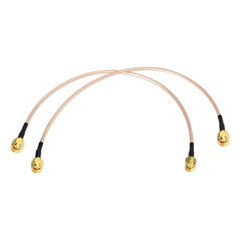 SMA Male To SMA Male RG316 Pro Grade Coaxial Jumper Cable 30cm 12 Inch 2 Pack For LNA Low Noise RTL SDR Dongle ADS B Receiver VNA Antenna