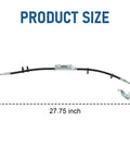 Jeep Wrangler Brake Hydraulic Hose Replacement Kit 2011-2017 3.6L 3.8L JK Front Driver And Front Passenger Side Fits OE Style H621750 H621749 Easy Install Built To Last, 27.75 inch size.