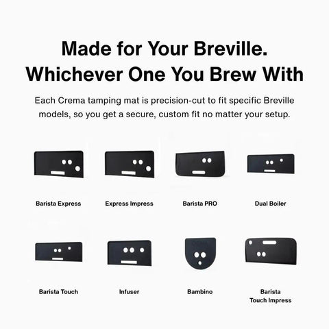 Multiple Breville-compatible Non Slip Espresso Tamping Mat For Barista Express Pro Grade Silicone Countertop Protector models displayed
