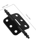 Vintage Iron Jewelry Box Hinges Set With Wide 105 Degree Opening For Wooden Boxes 10 Pcs Smooth Action Ideal For Daily DIY Craft Projects