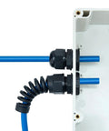 10 Pack Waterproof Cable Glands NPT 1/4 Thread 4-8mm Bulk Set Durable PA66 Strain Relief Cord Connectors IP68 installed