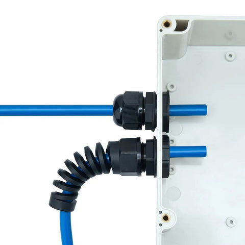 Heavy Duty Waterproof Cable Gland Kit 6 Pcs PG29 NPT 1 Thread 18 25mm Nylon PA66 IP68 Rated Wire Grommet Strain Relief Connectors for installations