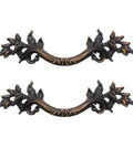 Brown European Style Vintage Drawer Pulls Set Of 2 For Cabinets Doors Dressers And Closets With Two Screw Length Options