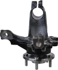 Front Left Wheel Hub Bearing And Steering Knuckle Assembly For Ford Focus 2012 2013 2014 2015 2016 2017 2018 2.0L FWD Preassembled Bolt On Replacement Part Easy Install Driver Side