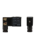 24V DC Pneumatic Solenoid Valve Coil For Electric Air Valves Replacement Parts, front and side view with voltage label
