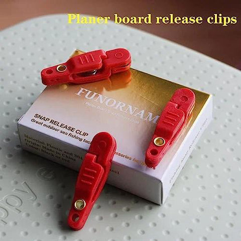 Planer board release clips, red 8-pack by FUNORNAM for trolling setups