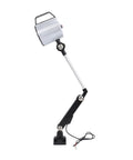 Top Shelf 24W Articulating Led Workshop Light Aluminum Alloy Machine Lamp with adjustable arm and base for CNC lathes.