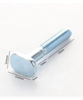 Dope M6x40mm T Nut Sliding Screws Kit For Miter T Track And T Slot Systems, 10 Piece Set, close-up of single screw with measurements