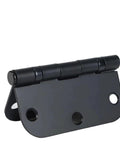 30 Pack Matte Black Door Hinges Ball Bearing Heavy Duty Squeak Free Smooth Operator Hardware Built Tough For Zero Hassle Room Setup And Everyday Residential Use, 3.5 inch hinge detail.
