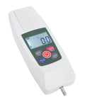 50N Digital Force Push Pull Tester With Backlit LCD Display Auto Shutdown Real Time Tension And Compression Measurement Heavy Duty Workhorse High Precision Gauge Versatile Modes And Clear Readouts For Mechanical Testing, handheld white unit