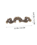 Vintage Retro Drawer Handles Set For Jewelry Boxes And Small Cabinets Mini 56x17mm Wooden Chest Pulls 20 Pack Antique Color Hardware