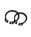 200 Piece Internal External Retaining Ring Kit With C Clips Snap Rings In Carbon Steel Sizes M6 Through M20 Dark Finish Durable Set For Automotive Machinery And Home Projects, black retaining rings