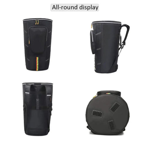 Rock Solid Protection For Your Everyday Jam, Hassle Free Djembe Gig Bag Built From Heavy Duty Oxford Fabric, adjustable double straps and water repellent.