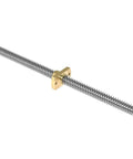 8Mm Brass Flange Lead Screw Nut With 2Mm Pitch And 8Mm Lead for CNC Parts and 3D Printer Upgrades, Ender 3 CR-10 Compatible