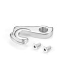 Derailleur Hanger Replacement for Trek Specialized Giant Cannondale silver aluminum with screws, mountain bikes, road bicycles