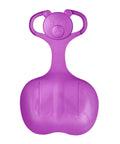 Purple Downhill Snow Sled With Handle For Kids And Adults, Large Luge Style Snowboard Sled, 56 Cm By 36 Cm, Bear Design