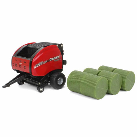 Case IH RB565 Premium HD Round Baler One Thirty Second Scale Diecast Model With Dope Detailing And Working Rear Hatch Ejecting Bales