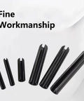 Close-up of 390 Piece Spring Steel Split Dowel Pin And Tension Roll Pin Assortment Kit With 13 Sizes M1.5 To M6