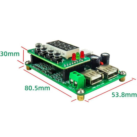 Compact High Precision DC To DC Buck LED Driver Module With Adjustable Constant Voltage And Current Small CNC Power Board showing dimensions