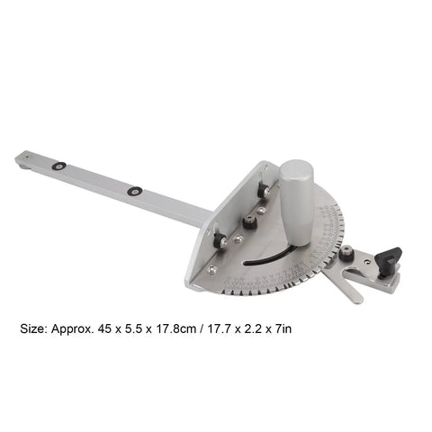 Miter Gauge With Marking Scale For Table Saw Aluminum Fence And Hex Screwdriver Included Pro Grade For Precise Angles And Repeat Cuts
