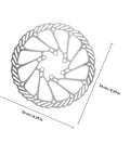 Top Tier Bike Disc Brake Rotors One Set Lightweight Aluminum Construction 16 cm disc for mountain biking with CNC cuts.