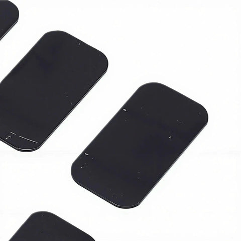 Dope Estink Magnetic Cabinet Door Catch 20 Pack With Adhesive Backing, black magnetic pieces on white background.