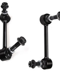 Heavy Duty 2 Piece Front Sway Bar Link Kit For Toyota Tacoma 2005 Through 2023 With K80946 K80948 Tough Stabilizer Links Be Beefy Replacement For 4WD And 2WD Models, black steel sway bar links