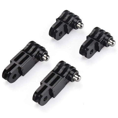 Image showing parts of Adjustable 3 Way Pivot Arm Mount With Long And Short Straight Joints For GoPro Hero 13 To 1 And AKASO Campark Action Cameras