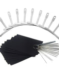 Guitar Luthier Tool Set With 13 Stainless Steel Bridge Saddle Nut Files, 9 Understring Radius Gauges, 9 Sheets Sandpaper