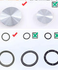 Comparison of ball bearings for Large Tempered Glass Turntable With Silent Ball Bearing And Thickened 10mm Base, 360 Degree Rotating Tray.