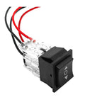Heavy Duty Six Pin Car Polarity Reverse Switch With No Sweat Wiring Quick Swap Momentary Motor Rocker Toggle Controller angled view with wiring
