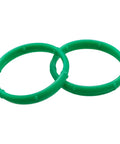 2 Pack Silicone O Ring Seal For Small Engine Intake Manifold Replaces 594209 green silicone O-rings on white background