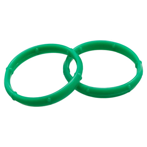2 Pack Silicone O Ring Seal For Small Engine Intake Manifold Replaces 594209 green silicone O-rings on white background