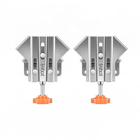 Stainless Steel Right Angle Clamp Set, Two-Piece 90 Degree Corner Clamps With Adjustable Swing Jaw For Woodworking, Welding, Framing And DIY Projects