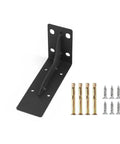 Heavy Duty Triangular Shelf Bracket For Garage Storage Built To Last Cold Rolled Steel Wall Mount Corner Brace Black Finish 5.9 X 3.3 X 2.4"
