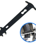 3 In 1 Bicycle Chain Tool Set With Chain Breaker Wear Checker And Chain Link Plier For City E Bike Mountain MTB And Racing Bikes Pro Grade Heavy Duty Stainless Steel With Non Slip Grip Go To Maintenance Kit showing wear checker for accurate chain wear measurement.