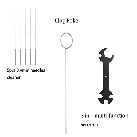 All In One 3D Printer Tool Kit For A1 And A1 Mini Pro Grade Maintenance Set with clog poke and multi-function wrench