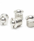 Heavy Duty 304 Stainless Steel Flanged Spring Ball Plunger With Badass Grip Press In Bead Wave Screw For M5 Hardware