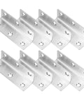 Heavy Duty Stainless Steel L Shaped Corner Brackets 8 Pack 90 Degree Angle Braces For Furniture Cabinets And Shelves Built To Last