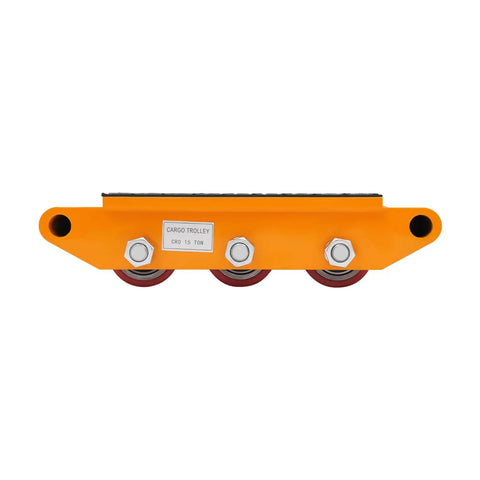 Big Load Ready Heavy Duty 33069 Lb Machinery Skate With 360 Degree Rotating Rollers For Moving Heavy Equipment In Warehouses Or On Job Sites Reinforced Nut Dolly Industrial Transport Gear Yellow orange 15-ton cargo trolley with 3 rollers