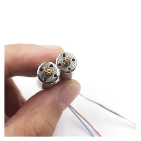 Close-up of DC Coreless Micro Motor 8520 For Drones And Model Aircraft Three Point Seven Volt 50000RPM Toy Hobby Motor 1mm Shaft