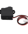 Elite Grade High Performance RC Motor Servo For K170 0003 001 shown from the side with wires for easy installation.