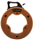 Solid 25 Foot Fish Tape With Beefy 1/8 Inch Tempered Spring Steel Designed For Smooth Wire Pulling Action Includes Tough High Impact Case.