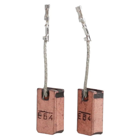 OEM Replacement Brush Set Pair 1607000V61 for Angle Grinders, carbon brushes with wires attached